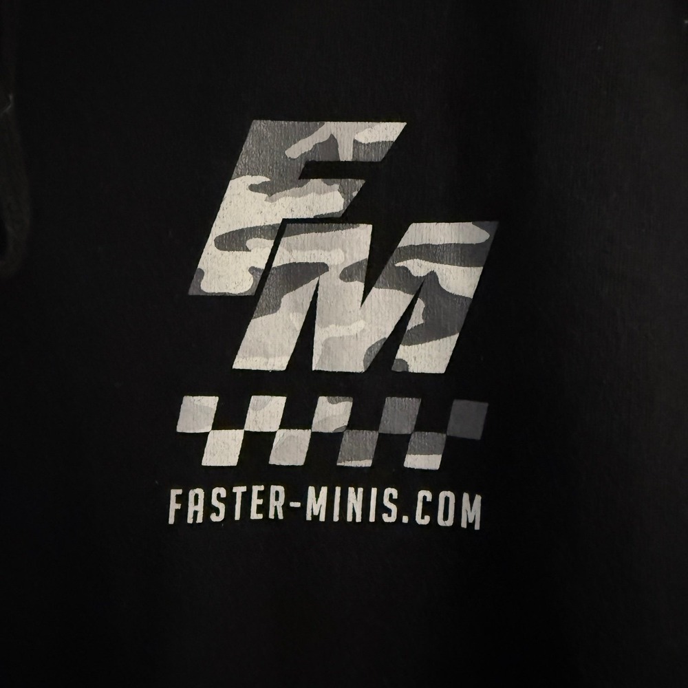 Independent Trading Co. Faster-Minis.Com Men's Black Hoodie Large - Picture 2 of 6
